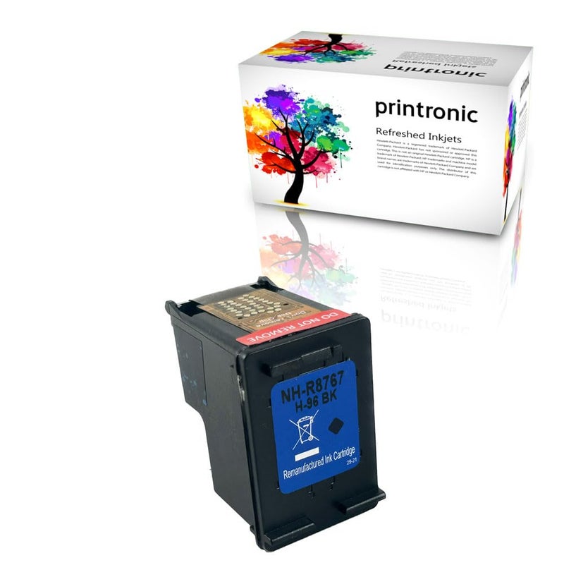 Printronic Remanufactured Ink Cartridge Replacement for HP 96 C8767WN (1 Black) - Image 2